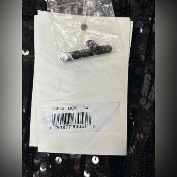 Mac Duggal 93642 NWTGlamorous High Neckline Sequin-embellished in Dark Chocolate - Picture 7 of 8